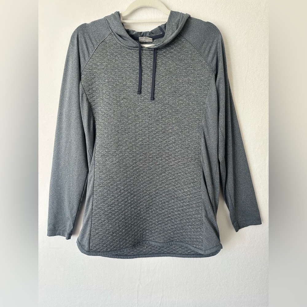 Columbia Gray Lightweight Quilted Hoodie – Women’s Medium